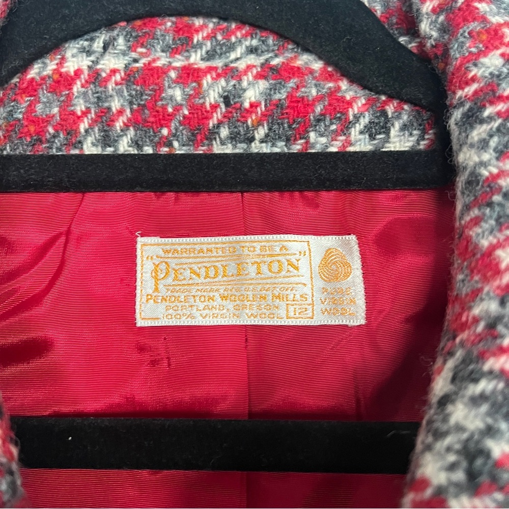 Pendleton Red And Black Wool Jacket - image 3